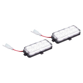 Heise Municipality HE-MUSTR-G2W White Grille Strobe Light Kit - 8 LED, 2-Pack