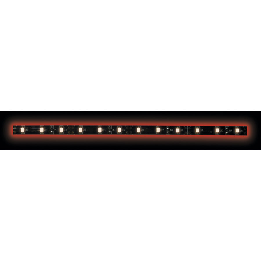 Heise HE-R350-BLK 5050 Red/Black Light Strip with Black Base - 3 Meter, 60 LED, Bulk