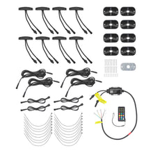Charger l'image dans la galerie, Heise HE-RGB-K8 RGB Wide Angle Rock Light Kit - 8 Pack
