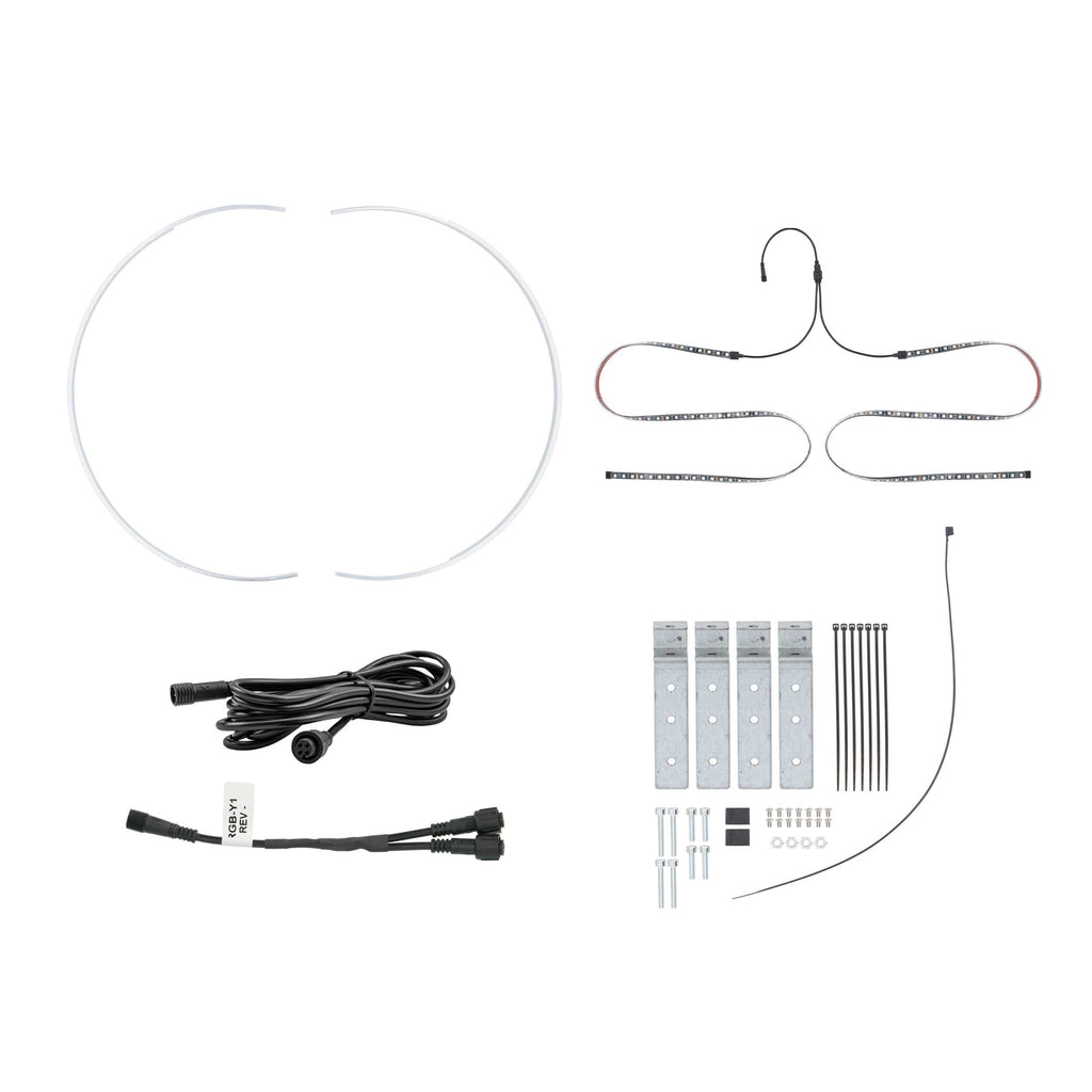 Heise HE-RGB-WL1 Single RGB Expandable Wheel Ring - 15"-18"