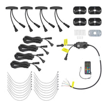 Charger l'image dans la galerie, Heise HE-RGBW-K4 RGBW Wide Angle Rock Light Kit - 4 Pack