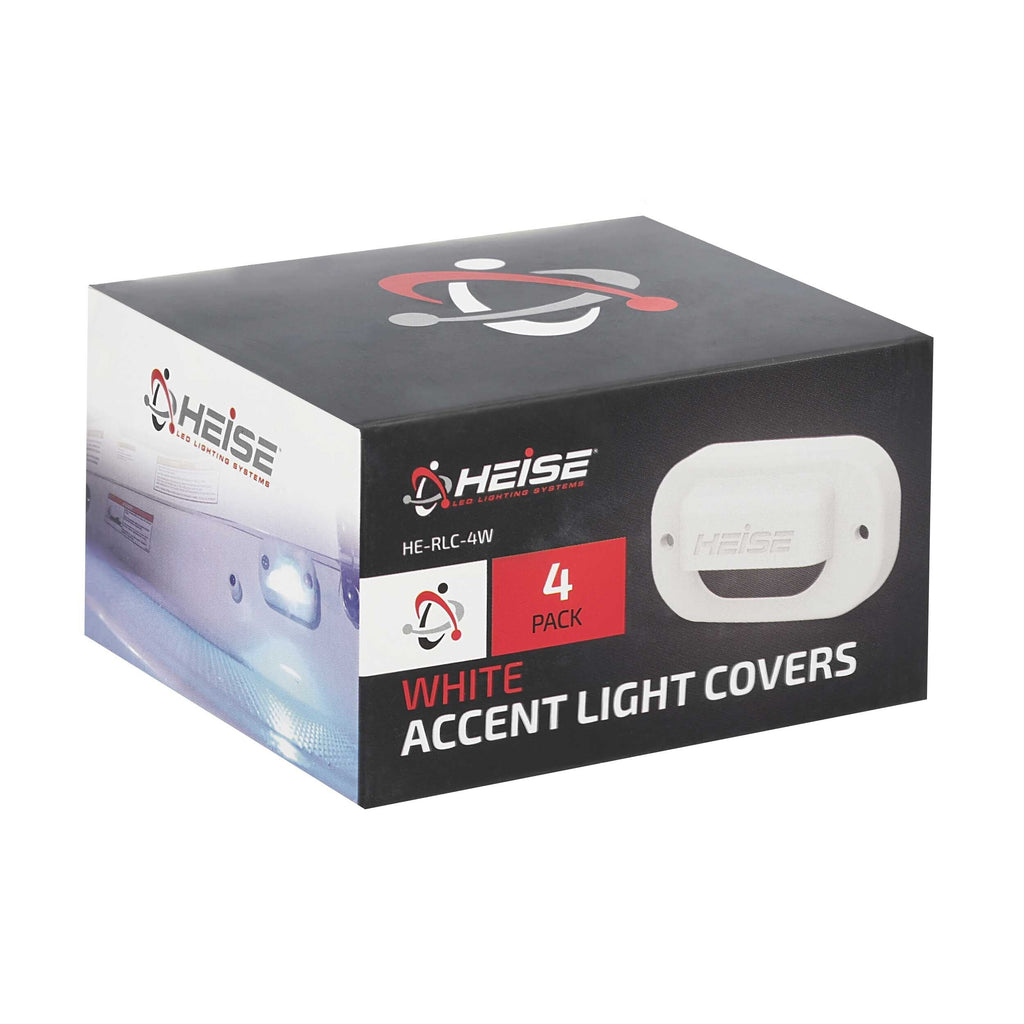 Heise HE-RLC-4W Rock Light White Cover - 4 Pack