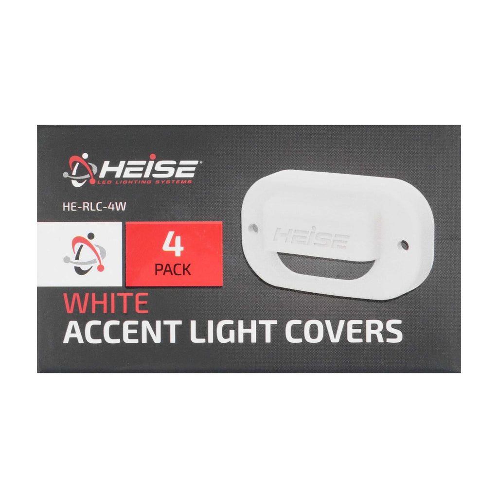 Heise HE-RLC-4W Rock Light White Cover - 4 Pack