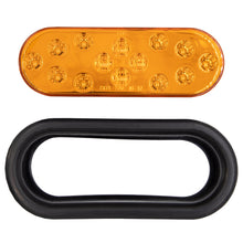 Load image into Gallery viewer, Heise Trailer HE-TR6002 Oval Amber Light with Grommet - 6 Inch, 14 LED