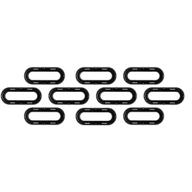 Heise Trailer HE-TRM01 Plastic Flange for Oval Trailer Lights - 6 Inch, 10-Pack