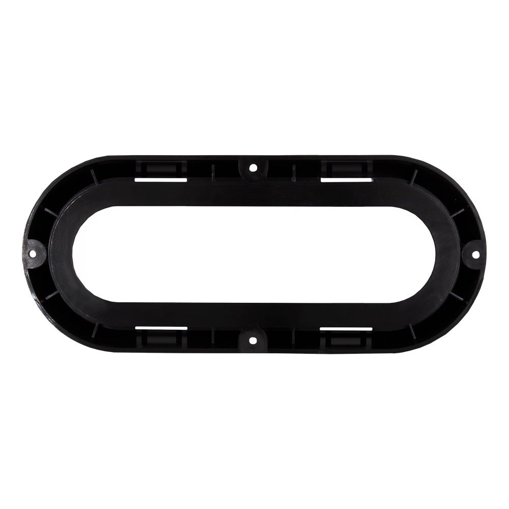 Heise Trailer HE-TRM01 Plastic Flange for Oval Trailer Lights - 6 Inch, 10-Pack