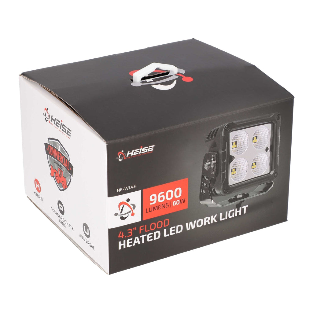 Heise HE-WL4H 4.3" Heated Work LED Floodlight