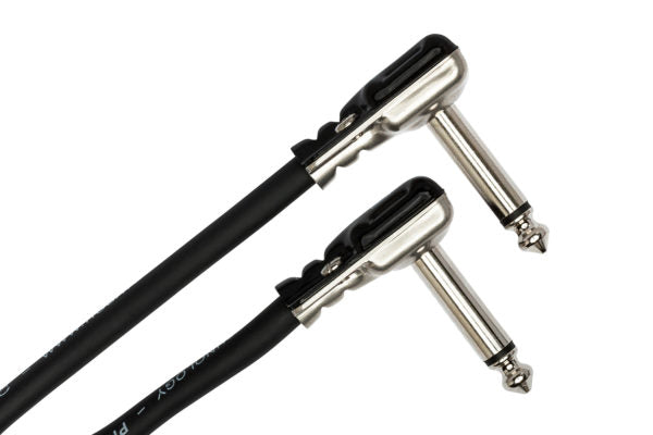 Hosa Pro HGFP-000.5 Guitar Pedalboard Patch Cable - Low Profile Right Angle to Right Angle - 6 inch