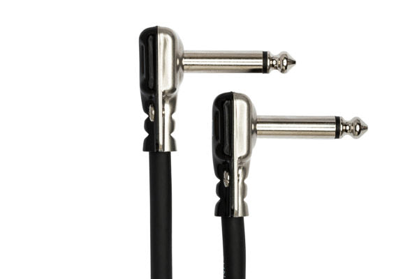 Hosa Pro HGFP-000.5 Guitar Pedalboard Patch Cable - Low Profile Right Angle to Right Angle - 6 inch