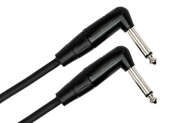 Hosa Pro HGTR-000.5RR Guitar Pedalboard Patch Cable - Right Angle to Right Angle - 6 inch