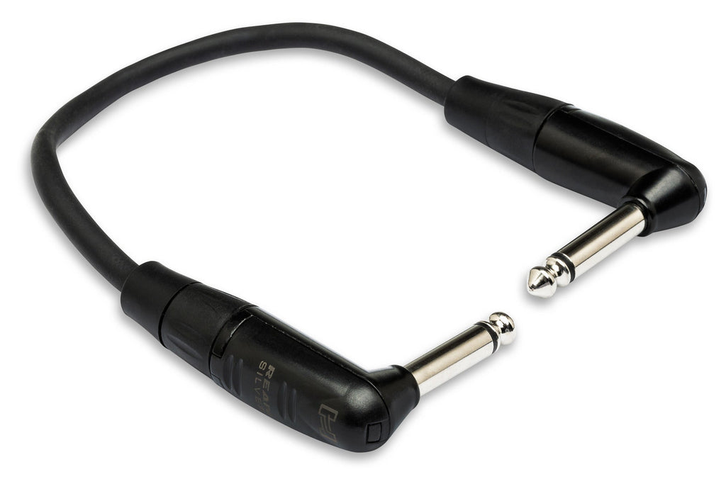 Hosa Pro HGTR-000.5RR Guitar Pedalboard Patch Cable - Right Angle to Right Angle - 6 inch
