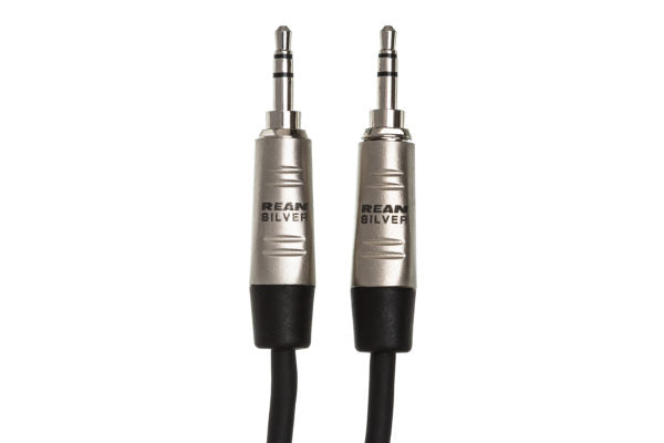 Hosa Pro HMM-003 Stereo Interconnect Cable - 3.5mm REAN TRS Male to Same - 3 foot