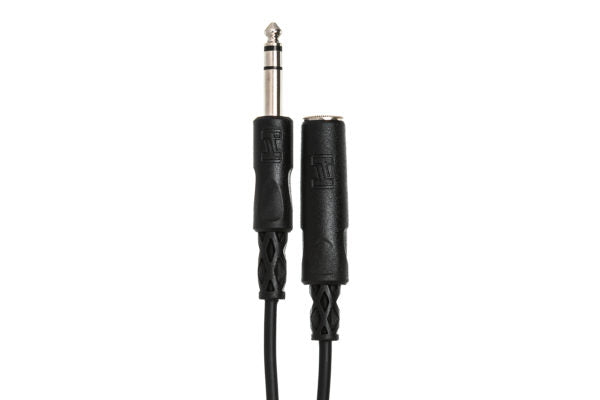 Hosa HPE-310 1/4" TRS Female to 1/4" TRS Male Headphone Extension Cable 10 foot