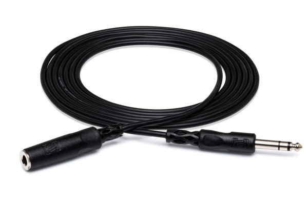 Hosa HPE-310 1/4" TRS Female to 1/4" TRS Male Headphone Extension Cable 10 foot