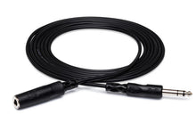 Load image into Gallery viewer, Hosa HPE-310 1/4" TRS Female to 1/4" TRS Male Headphone Extension Cable 10 foot