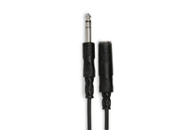 Load image into Gallery viewer, Hosa HPE-325C 1/4" TRS Female to 1/4" TRS Male Coiled Headphone Extension Cable 25 foot