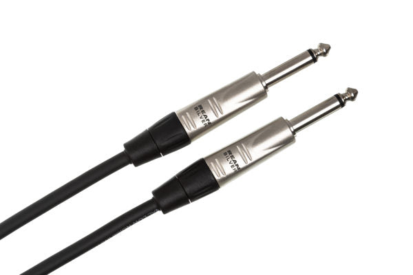 Hosa Pro HPP-020 Unbalanced Interconnect Cable REAN 1/4" TS to Same 20 foot