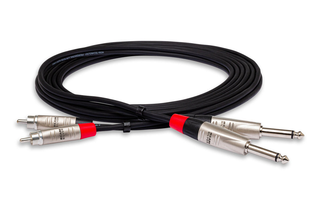 Hosa Pro HPR-005X2 Unbalanced Interconnect Cable - 5 foot