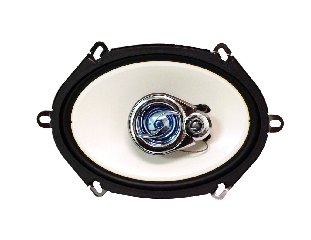 Absolute HQ573 5x7" 6x8" 3-Way 420W HQ Series Coaxial Car Speakers