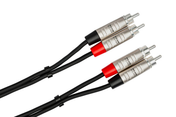 Hosa Pro HRR-003X2 Stereo Interconnect Dual RCA Cable - 3 foot