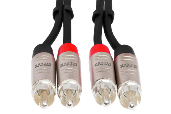 Hosa Pro HRR-005X2 Stereo Interconnect Dual RCA Cable - 5 foot