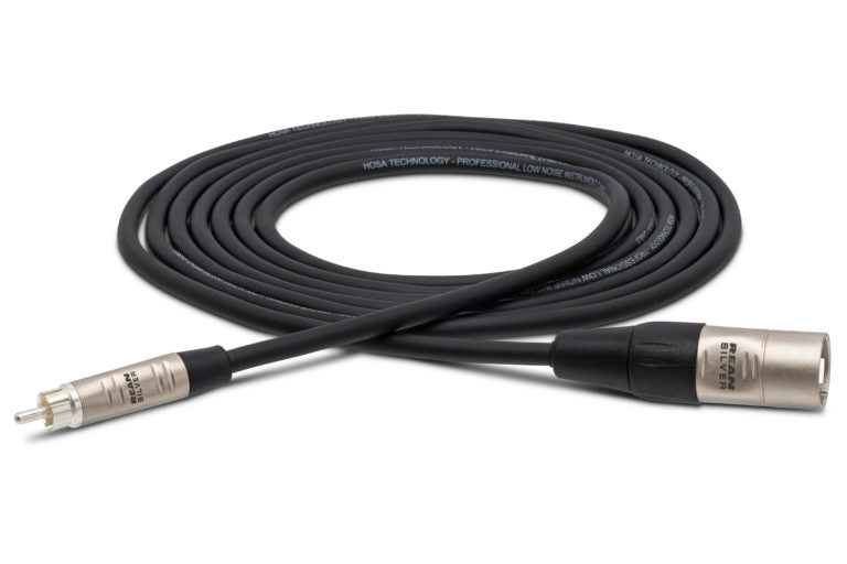 Hosa Pro HRX-003 RCA to XLR Male Unbalanced Interconnect Cable - 3 foot