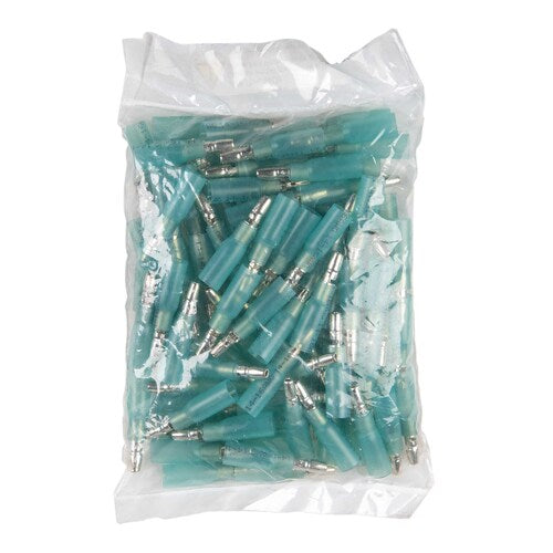 Install Bay HSBMB Heat Shrink Blue Male Bullet Connector 16-14 Gauge .157