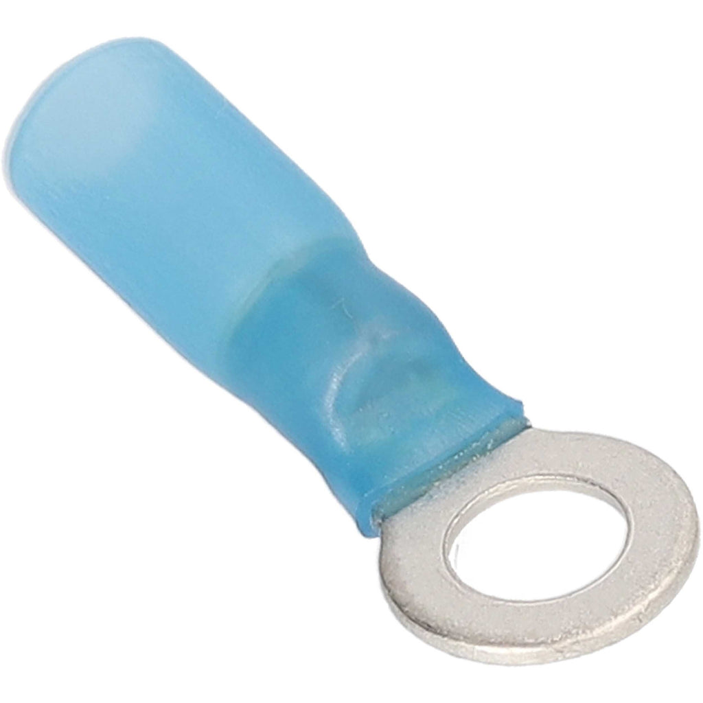 Install Bay HSBRT10 Heat Shrink Blue Ring Terminal 16-14 Gauge #10