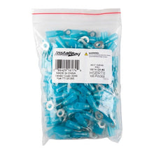 Load image into Gallery viewer, Install Bay HSBRT8 Heat Shrink Blue Ring Terminal 16-14 Gauge #8