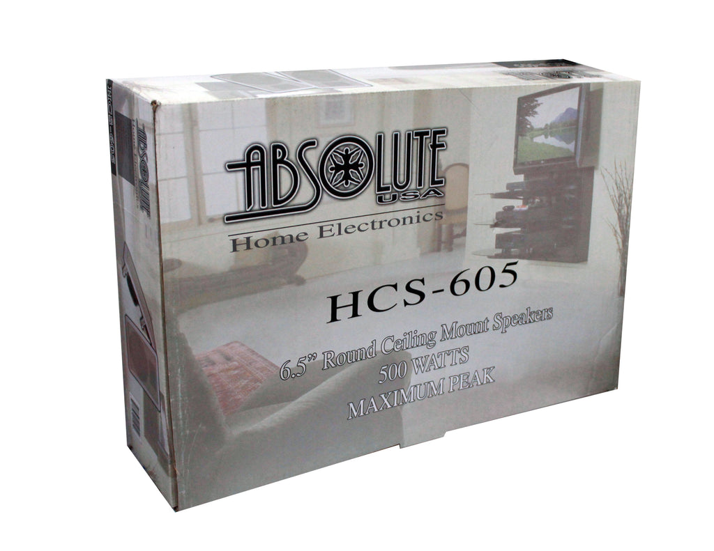 Absolute HCS605 6.5" 8 Ohm 2-Way Rectangle Mount In-Ceiling Speakers