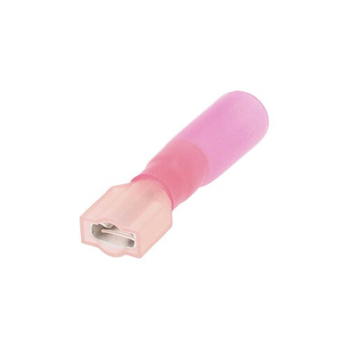 Install Bay HSRFFI Heat Shrink Red Fem Insul Quick Disconnects 22-18 Ga .250