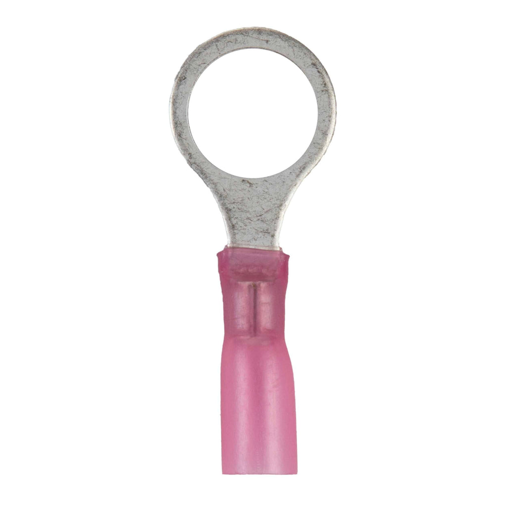 Install Bay HSRRT38 Heat Shrink Red Ring Terminal 22-18 Gauge 3/8 inch