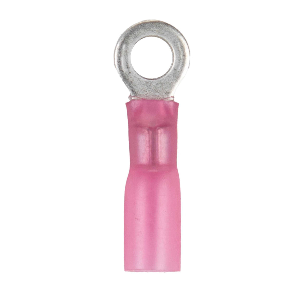 Install Bay HSRRT8 Heat Shrink Red Ring Terminal 22-18 Gauge #8