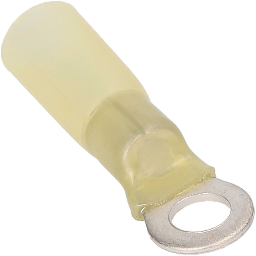 Install Bay HSYRT10 Heat Shrink Yellow Ring Terminal 12-10 Gauge #10
