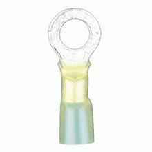 Load image into Gallery viewer, Install Bay HSYRT38 Heat Shrink Yellow Ring Terminal 12-10 Gauge 3/8 inch