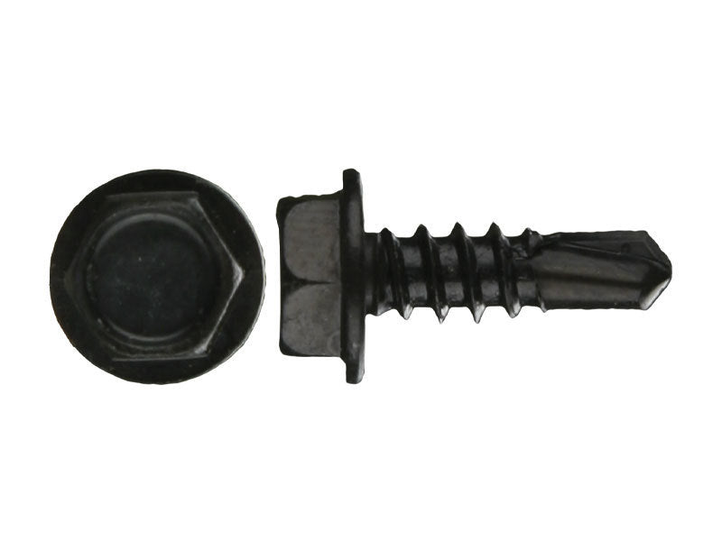 Install Bay HWHT81 Hex Washer Head Tek Screw #8 x 1 Inch - Box of 500