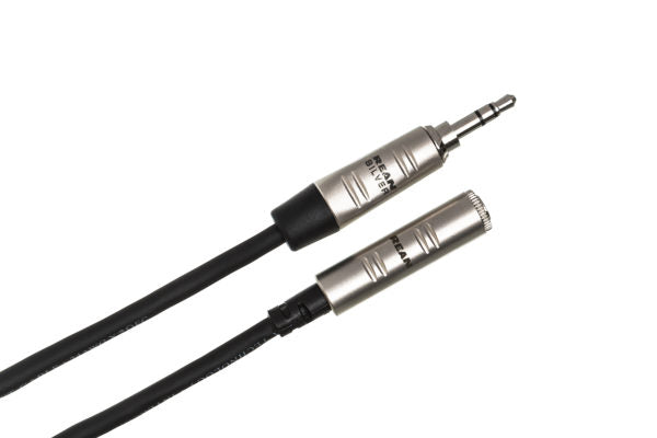 Hosa Pro HXMM-010 Headphone Extension Cable - 3.5mm REAN TRS Female to 3.5mm TRS Male - 10 foot