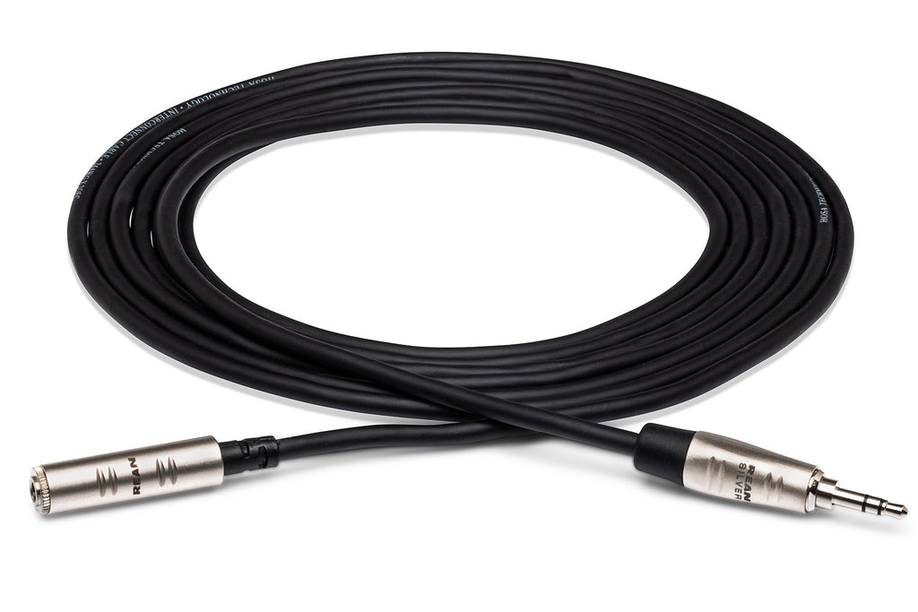 Hosa Pro HXMM-005 Headphone Extension Cable - 3.5mm REAN TRS Female to 3.5mm TRS Male - 5 foot