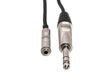 Charger l'image dans la galerie, Hosa Pro HXMS-005 Headphone Adapter Cable - REAN 3.5mm TRS Female to 1/4-inch TRS Male - 5 foot