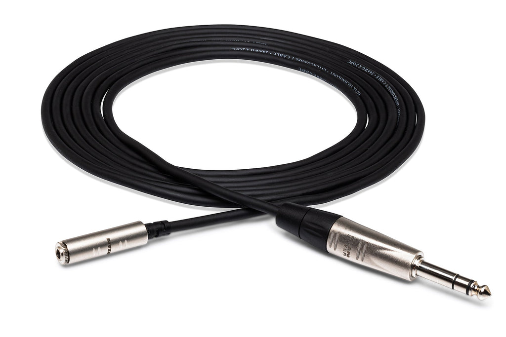 Hosa Pro HXMS-005 Headphone Adapter Cable - REAN 3.5mm TRS Female to 1/4-inch TRS Male - 5 foot