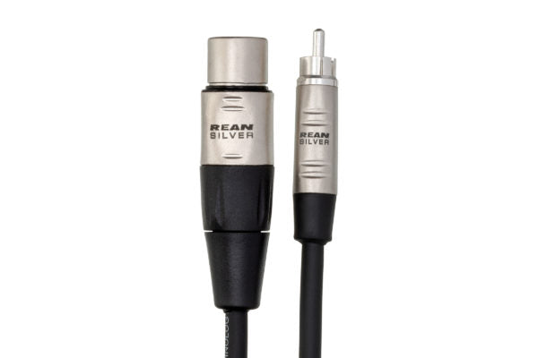 Hosa Pro HXR-015 RCA to XLR Female Unbalanced Interconnect Cable 15 foot