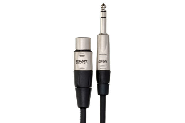 Hosa Pro HXS-010 Balanced Interconnect - REAN XLR Female to 1/4-inch TRS Male - 10 foot