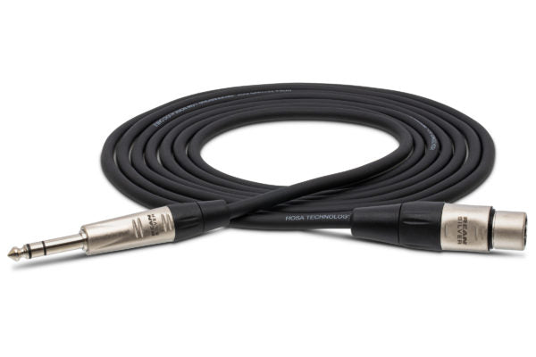 Hosa Pro HXS-003 Balanced Interconnect - REAN XLR Female to 1/4-inch TRS Male - 3 foot