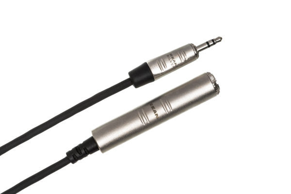 Hosa Pro HXSM-005 Headphone Adaptor Cable - REAN 1/4-inch TRS Female to 3.5 mm TRS Male - 5 foot