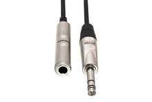 Charger l'image dans la galerie, Hosa Pro HXSS-005 Headphone Extension Cable REAN 1/4" TRS Female to 1/4" TRS Male 5 foot