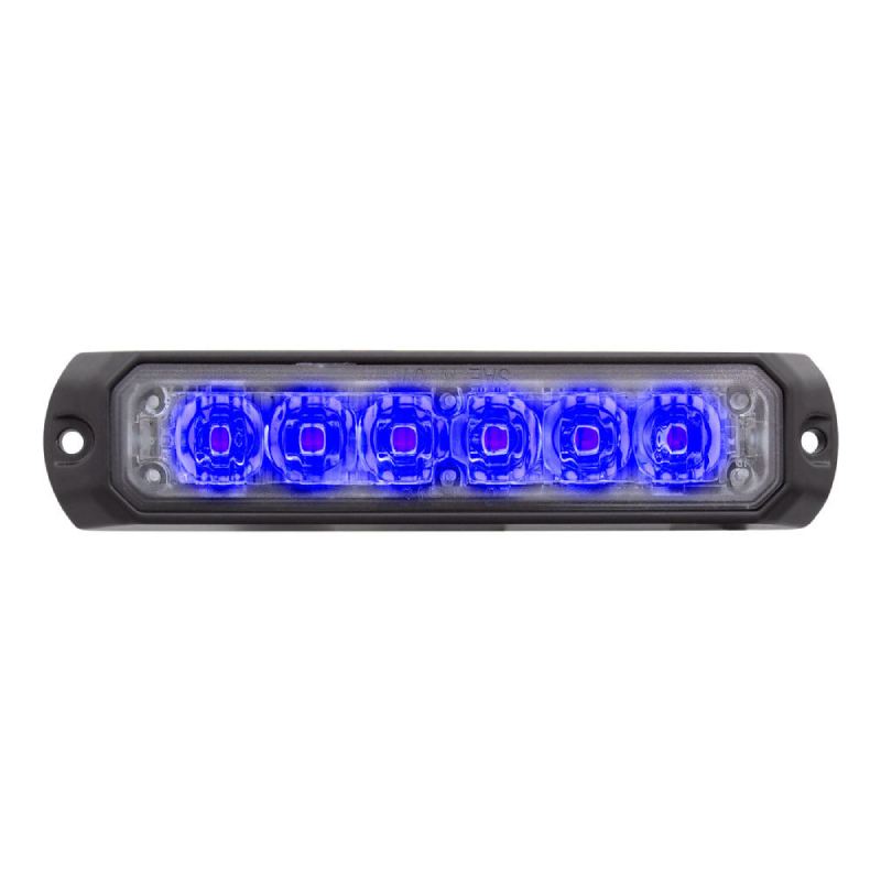 Heise Municipality HE-MUMRK-6B Single Color Blue Marker Lights - 4.9-Inch, 6 LED