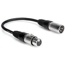 Load image into Gallery viewer, Hosa DMX-306 DMX512 Adaptor, XLR3M to XLR5F - 6 Inch
