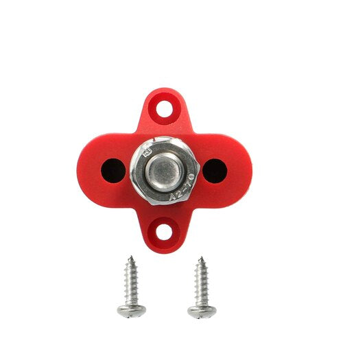 Install Bay IB-SRM10 Red M10 Single Terminal Stud - 3/8 Inch