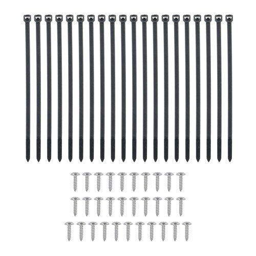 Install Bay IBCTKIT100 100-Piece 4GA to 1/0GA Modular Cable Management Clamp Set