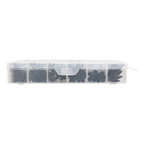 Install Bay IBHST160B Heat Shrink Tubing Kit - 160 Pc 4 in 2:1 Assorted - Black
